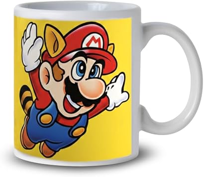 Pyramid America Super Mario 3 Ceramic Mug 11 oz, Power Up Your Day Ceramic Mug for Coffee, Milk Tea, Gift Addition to Your Kitchen & Home Essentials
