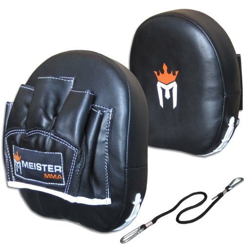 MEISTER Contour Padded Target Punch Mitts (Pair) for MMA & Boxing