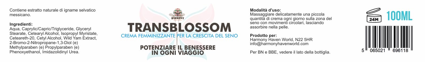 Crème TransBlossom Breast – Crème féminisante pour l'augmentation des seins MTF