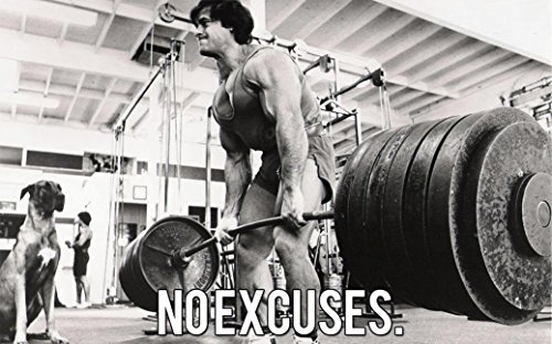 NewBrightBase Bodybuilding Fitness Motivation Motivational Fabric Cloth Rolled Wall Poster Print - Size: (36" x 24")