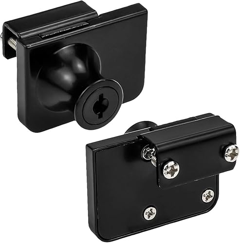 Miniatura 10 de LC LICTOP Cerradura de puerta de cristal, cerradura de puerta doble, reloj de joyería, gabinetes de exhibición de teléfono, cerradura de libro de