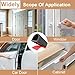 Weather Stripping Door Seal, Silicone Door Weather Stripping Door Seal Strip, D-shaped Self-Adhesive Door Soundproofing Noise Cancelling Door Seal (0.35