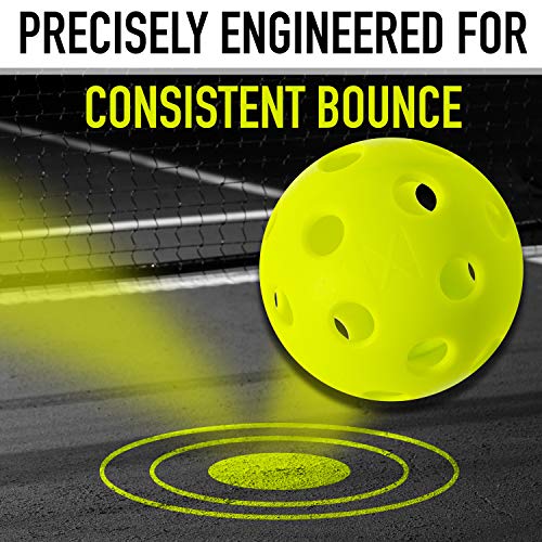 Image of Franklin Sports X-26 Indoor Pickleballs - 3 Pack, 12 Pack & 100 Pack Bulk - USAPA Approved Tournament Pickleballs - Multiple Colors