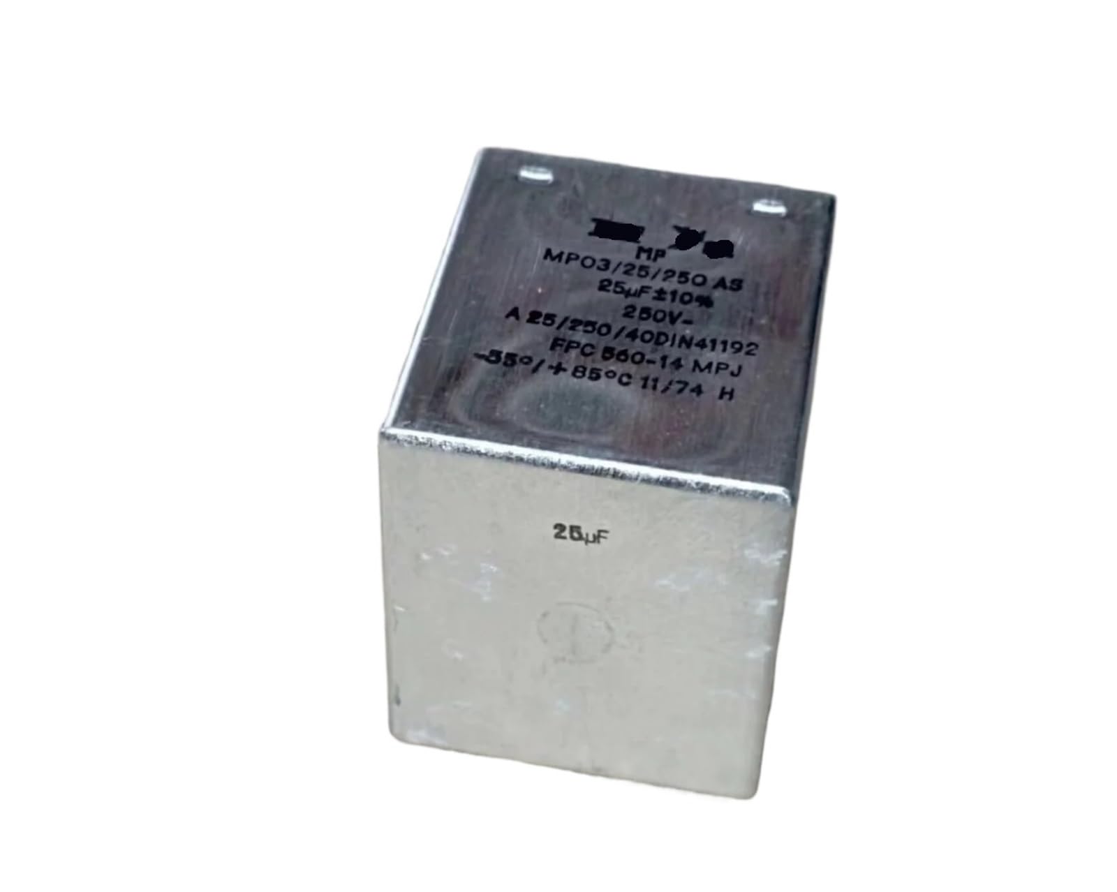 Kondensator zanurzony w oleju 6UF 250 V 15 UF 250 V 25 UF 250 V (25 UF 4,5 x 50 x 55 MM)