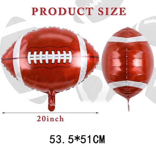 Image of 15 PCS Football Balloons,20 inch Rugby Balloon Football Birthday Party Decorations,Sports Themed Balloons Baby Shower Decorations