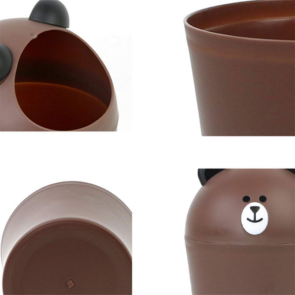Mülleimer, Mülleimer Mini Mülleimer Mit Deckel, Küchenarbeitsplatte, Tisch, Badezimmer, Büro, Schreibtisch Mülleimer/Gelb