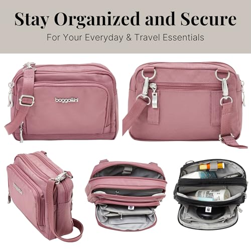 Image of Baggallini Triple Zip with Front Wallet /Trifecta RFID Wallet Crossbody