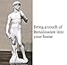 Palmetto Housewares Sculpture of David Whole Body Replica, White Color David Statue Replica Made of Hard Plastic Resin, LWH 9x4x4 Inch Statue Replica David