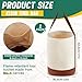 SilTriangle Canvas Bucket Tool Bag 17 x 12 Made of No. 4 Canvas with Leather Bottom Tool Bag Bucket with 1 Pocket Load Capacity up to 66 Lbs for Electrician Iron Workers Climbing Carrying Welding