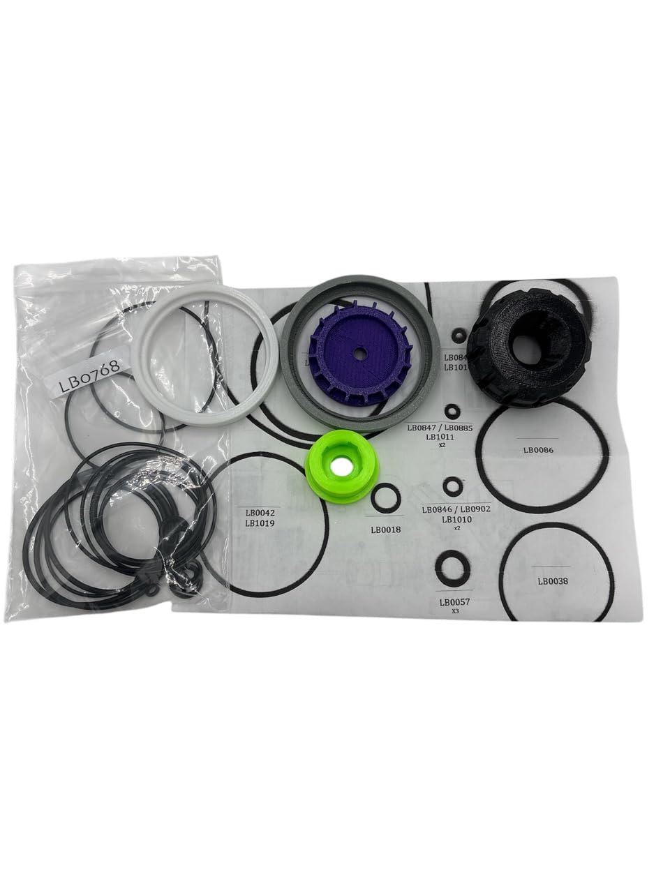 O-Ring Kit with Seal BF0212 Seal BF0203 Valve CF0015 Retainer BF0204 Stop BB0148 Compatible for FramePro 700XL 700E-XL 700-XL FRH 750XL 750E-XL 750-XL FRH