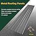 NeatiEase 10 Pcs Metal Roofing Panels, 8.1 Feet Corrugated Galvanized Roofing Panels Metal Siding Panels with Steel Screws for Pergola, Gazebo, Shed, Outdoor Storage, Chicken Coop, Patio,Garages