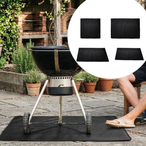 Tapete de barbacoa impermeable con forro de silicona resistente al calor 7