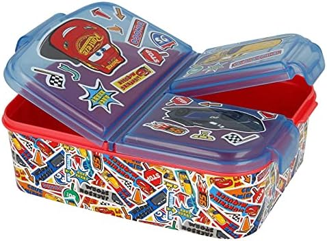 Cars Design Kids Character 3 Compartment Sandwich Lunch Box School