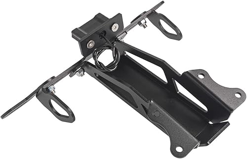 Miniatura 6 de Soporte para placa de matrícula de motocicleta, kit de eliminador de guardabarros de cola de aluminio para MT09 Tracer 2015-2021 (negro)