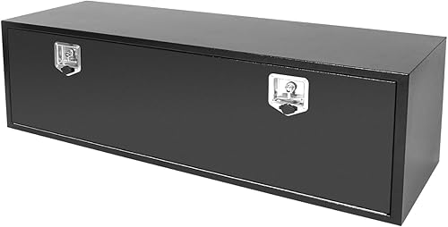 Miniatura 62 de Caja de acero para camión, 30 x 18 x 18 pulgadas, caja de acero resistente para remolque, caja de herramientas para camión, organizador