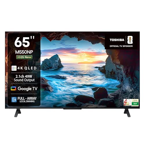TOSHIBA 164 cm (65 inches) M550NP Series 4K Ultra HD Smart QLED Google TV 65M550NP