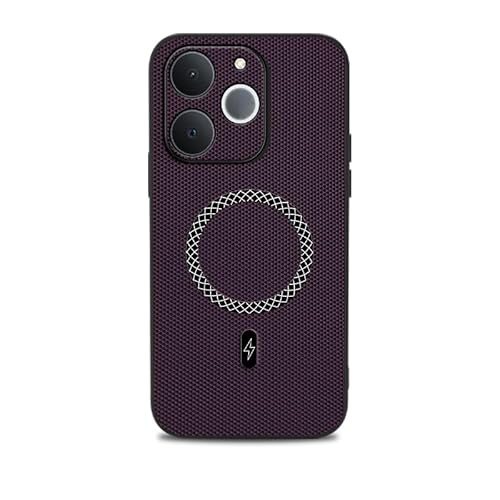 �Ή��@�� Realme Note 70 4G / Note 70T / Narzo 80 Lite 4G / C71 (India) �g�уP�[�X�C3D�e�N�X�`��PU���U�[���}�O�l�b�g���X�}�z�P�[�X Purple