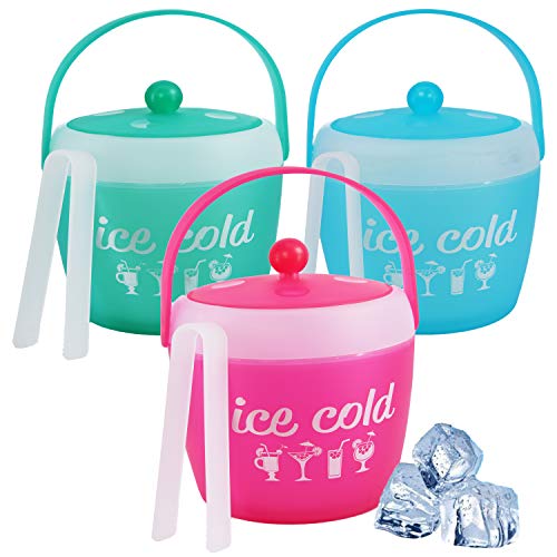 Excellent - Cubo hielo plástico con pinza