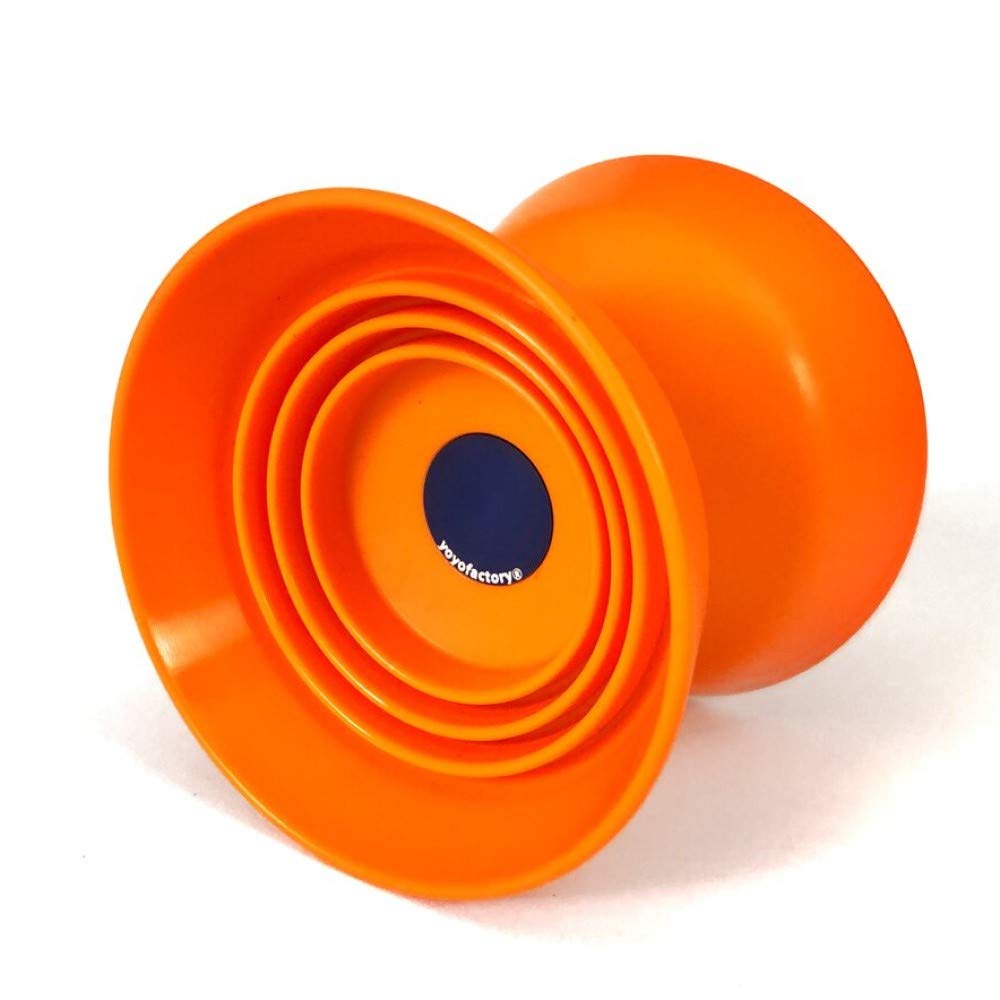 YoYoFactory Offstring Airwave Yo-Yo - Polycarbonate Off String Yo Yo (Orange)