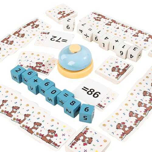 Tanxier Bloques de Construcción de Números de Madera | Juguetes Educativos para Contar - Juego Matemático de Sumas y Restas | para Ninos Ninas Casa Viaje Aula Preescolar Hogar Cumpleanos del Nino