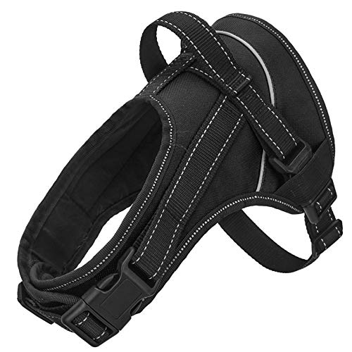 voopet No Pull Dog Harness, Pet Halter Adjustable Reflective Oxford Material Vest with Handle for Dogs Easy Control - No More Tugging or Choking