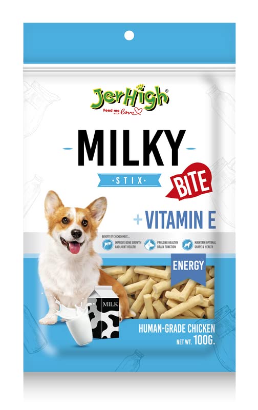 See full amazon price history chart for JerHigh Human Grade High Protein Dry Chicken with Vitamin E Milky Stix Bite, All Life Stages (3 X 100g) JerHigh Human Grade High Protein Dry Chicken with Vitamin E Milky Stix Bite, All Life Stages (3 X 100g) (B0BGPYHK3H) Amazon Price History, Amazon Price Tracker
