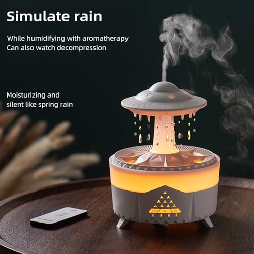 Difusor aromático eléctrico con humidificador y luz, 300 mL miniatura 5
