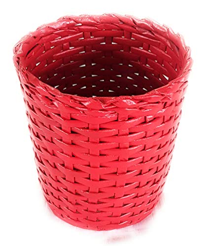 Sonas Creation PAPERUS Very SMALL Size 6 Inch TALL 2 Litre KIDS Customizable Red Waste Basket Dustbin Trashcan Paper Bin Pen Stand Indoor Planter Vase Eco-friendly Sustainable Handmade of Paper Ropes Sonas Creation PAPERUS Very SMALL Size 6 Inch TALL 2 Litre KIDS Customizable Red Waste Basket Dustbin Trashcan Paper Bin Pen Stand Indoor Planter Vase Eco-friendly Sustainable Handmade of Paper Ropes
