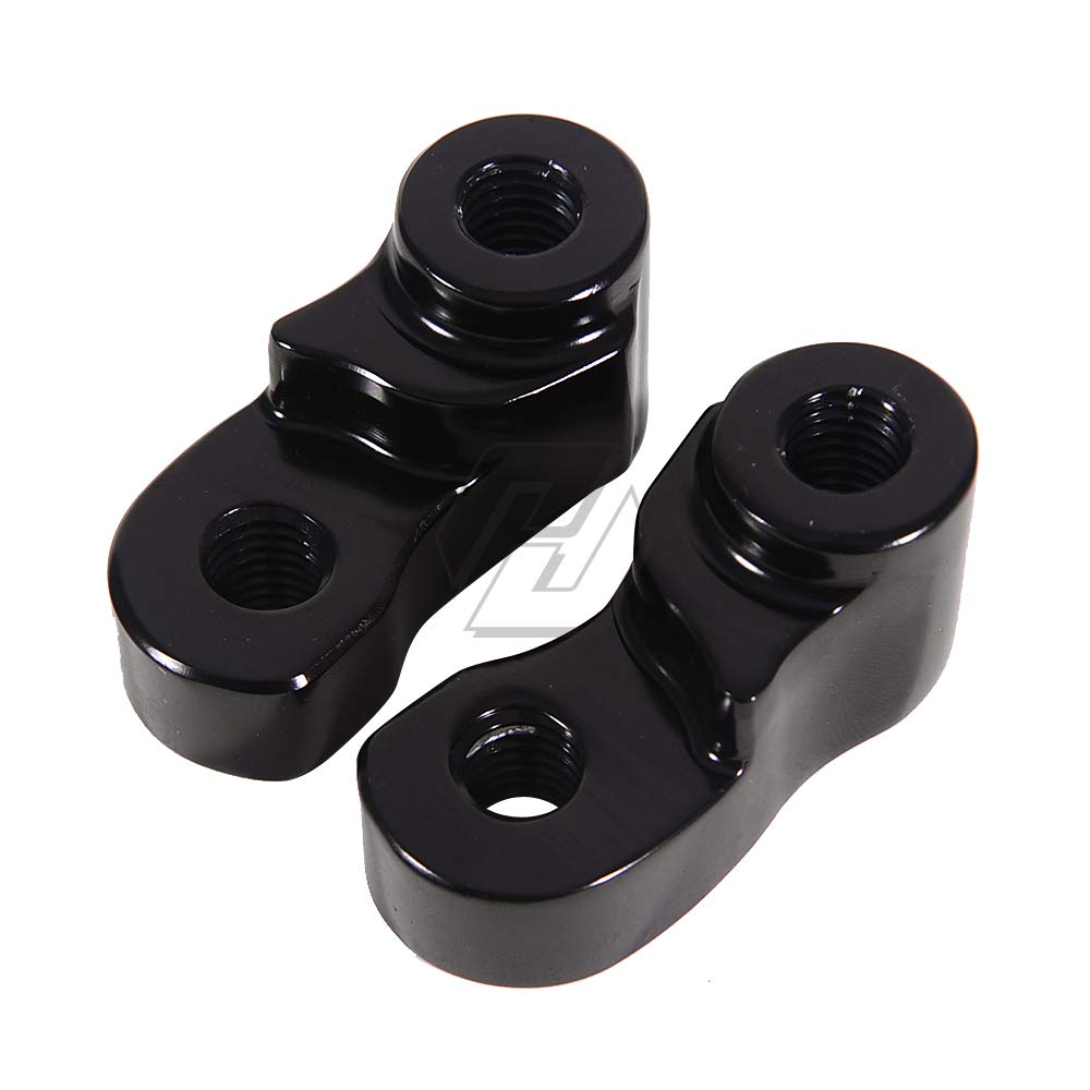 Kit de bajada trasera para motocicleta de 1 pulgada para Harley Sportster XL883 XL1200 883 1200 XL 2005-2015 (negro)