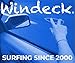 Windeck Finger Surfboard – Stealth Mini Hand Surf Toy for Air Surfing Tricks | Grip Tape + Leash | Ride Wind from Cars or Imagination | Fun Road Trip Gift for Skaters & Surfers (Blue Bomber)