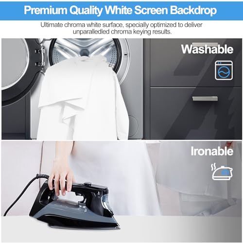 EMART White Backdrop with Stand - Image 4