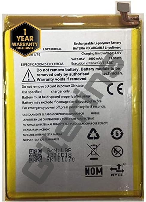 Image of Original LBP13000043 Battery for Lava Z91 / X10 Battery with 1 Year Warranty** (HH236)