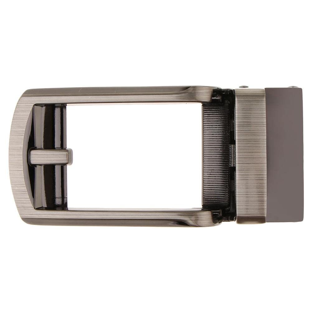 Hebilla automática de repuesto para cinturón de trinquete, accesorios de cinturón deslizante, color negro mate
