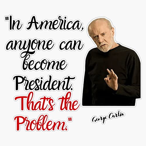 Magnet George Carlin Magnetic Vinyl Sticker 5'