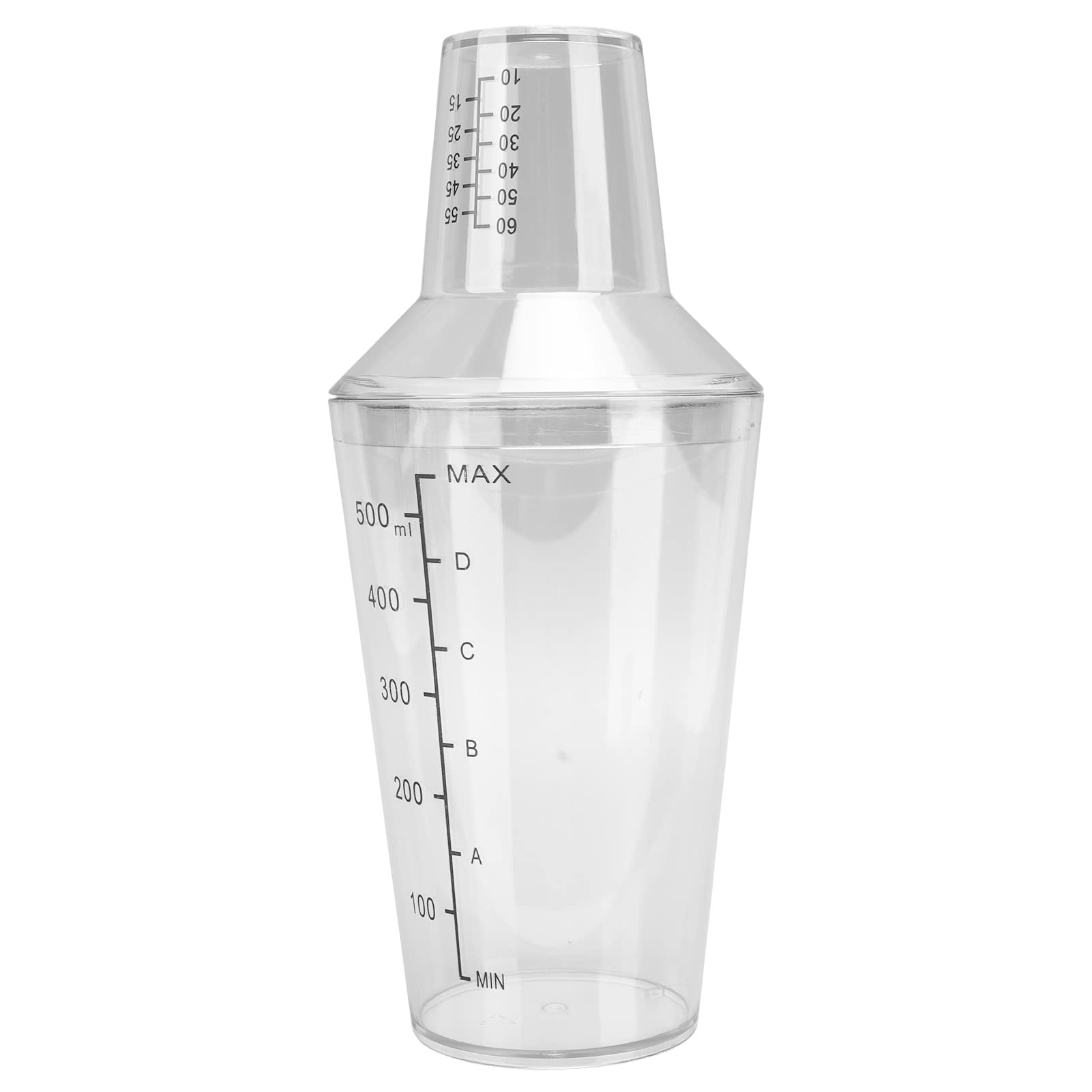 Cocktail Shaker, Cocktail Shaker Set, Shaker Mixer Shaker Cocktail Transparent Shaker, Prevent Spill, for Mixed Drinks, Professional (500ML)