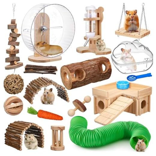 19 Piece Hamster Habitat Accessory Kit