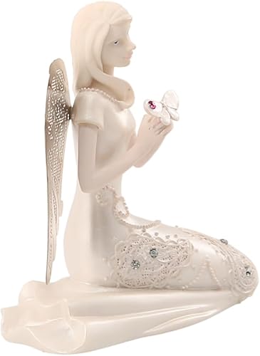 Miniatura 10 de Pavilion Gift Company Little Things Mean A Lot - Figura mensual de ángel de septiembre, 3-12 pulgadas, incluye piedras preciosas en mariposa, plata