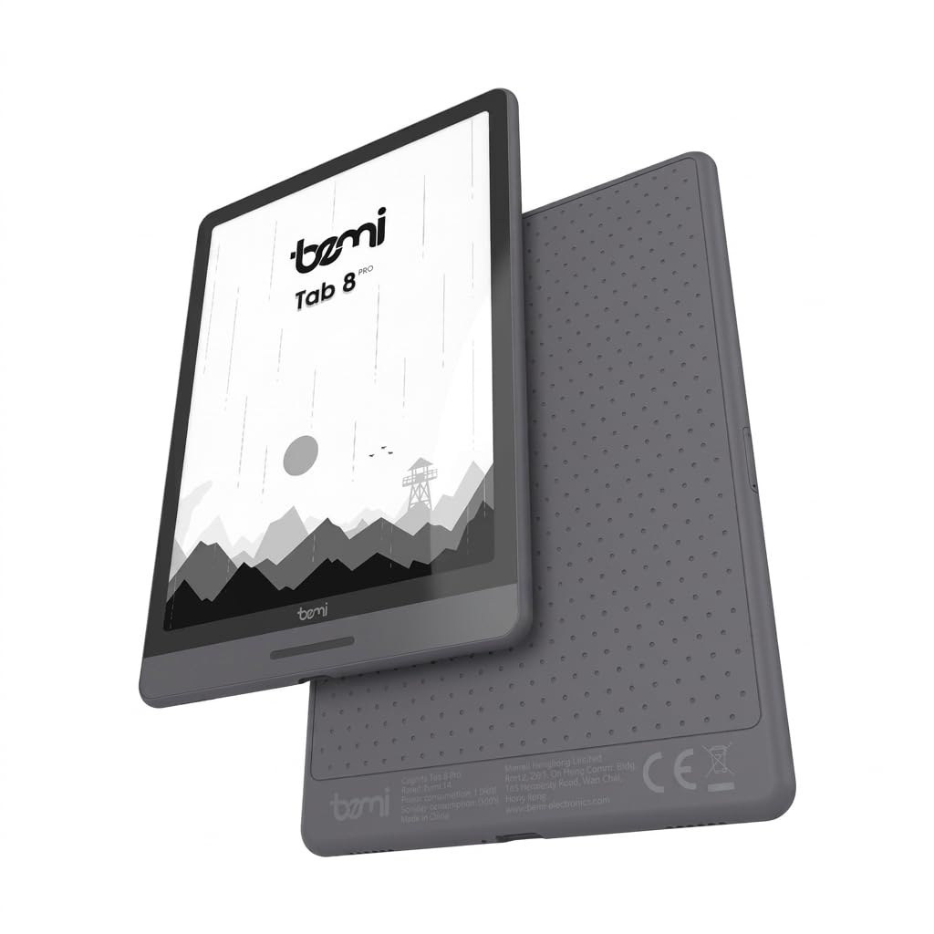Bemi Cognita Tab 8 Pro Czytnik Ebooków 7,8" E Ink Carta 300 PPI, Android 11, Legimi, Empik Go, 32 GB, Wi-Fi 5, Bluetooth, Szary