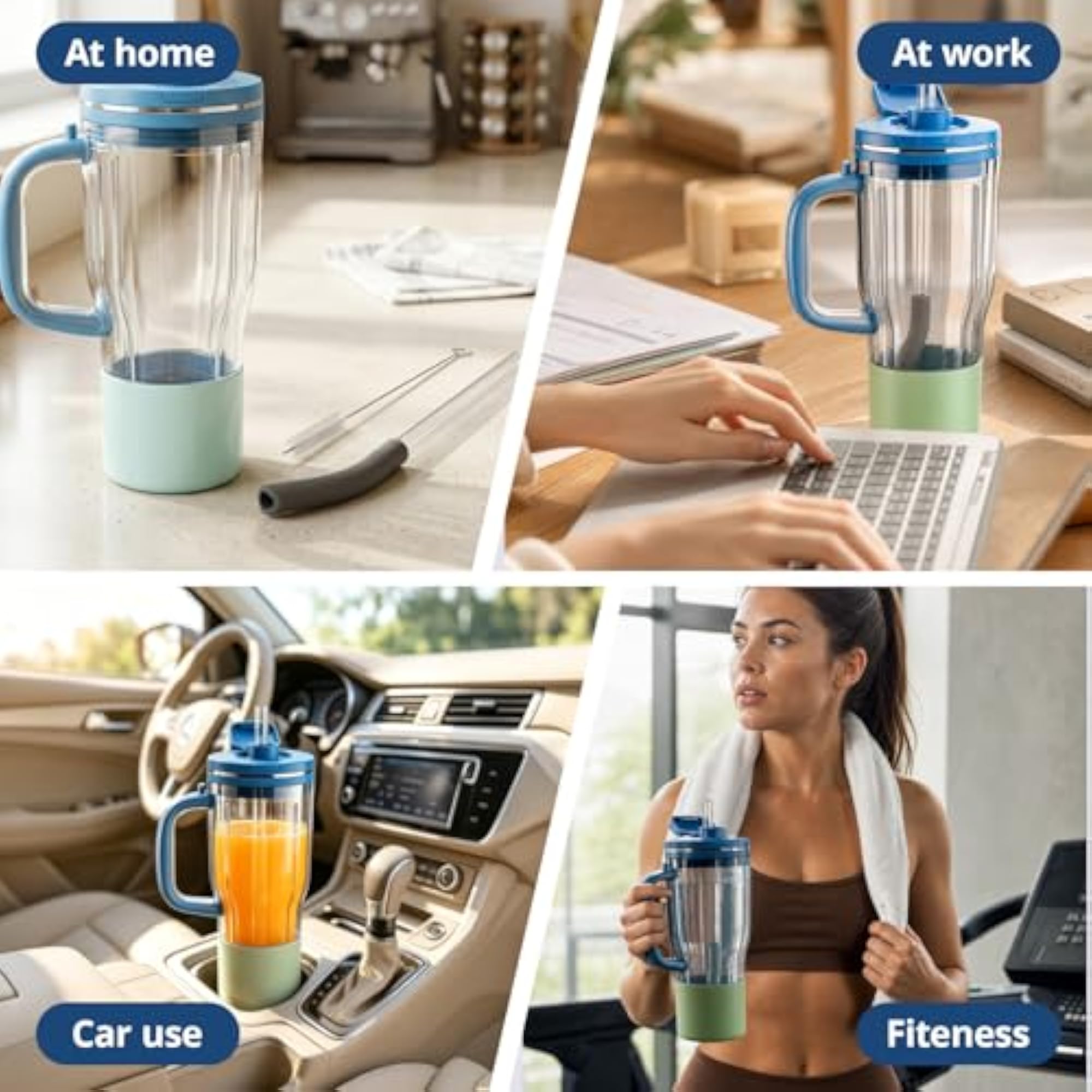 Replacement Glass Straw for Ninja BlendBOSS Blender Tumbler