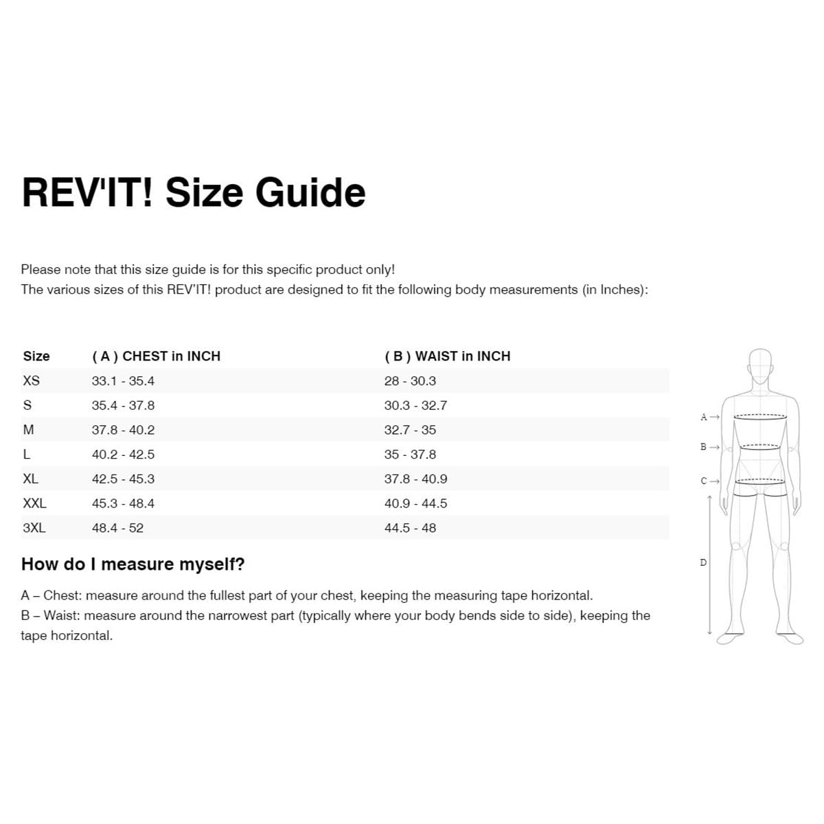 REV'IT! Cyclone 4 H2o Motorrad Regenjacke Chaquetas Caballeros (Pack de 1)