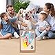 Johiux Handabdruck Set Familie Basteln Kinder mit Platz für 4,Baby Handabdruck und Fußabdruck set,Newborn Baby Fussabdruck Set, Personalisierte Geschenke Vatertag Muttertag Weihnachten Ideen. (A)