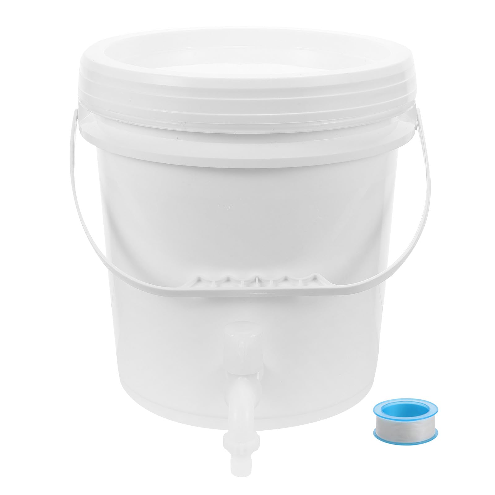 Cabilock Cubo de Agua para Acampar de Plástico Engrosado 10 Litros con Grifo y Cinta de Sellado Contenedor Portátil para Almacenamiento de Líquidos Uso Exterior Camping Senderismo