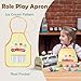 Ice Cream Toy for Kids - Toys for 3 4 Year Old Girls, Wooden Ice Cream Counter Shop Pretend Play Food with Apron, Scoop, Menu, Fake Money, Gifts for Boys Girls Toddlers Ages 3 4 5