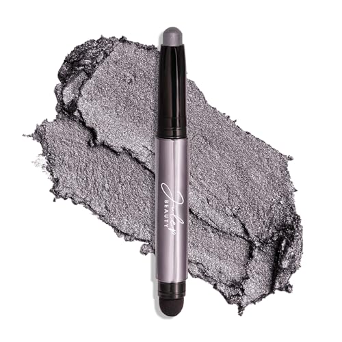 Julep Eyeshadow 101 Crème-to-Powder Eyeshadow Stick (Smoky Grey Shimmer) Long-Lasting, Waterproof Eye Shadow - Blendable, Crease-Proof with Built-In Smudger