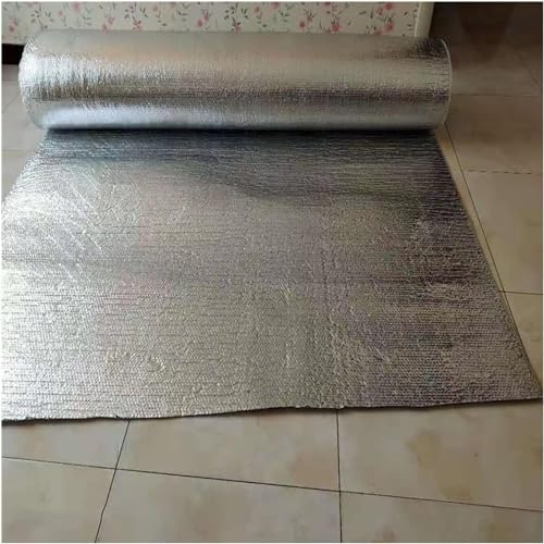 RhLLvJ Insulation Foil Double Bubble Insulation Film for Attics, Floors, Walls, Caravans, Boat Sheds Insulation Packs(15m)