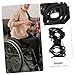 HAPINARY 2Pcs Cane Storage Holder for Wheelchairs Mobility Scooters Crutch Support Stand for Seniors Easy to Install Lightweight
