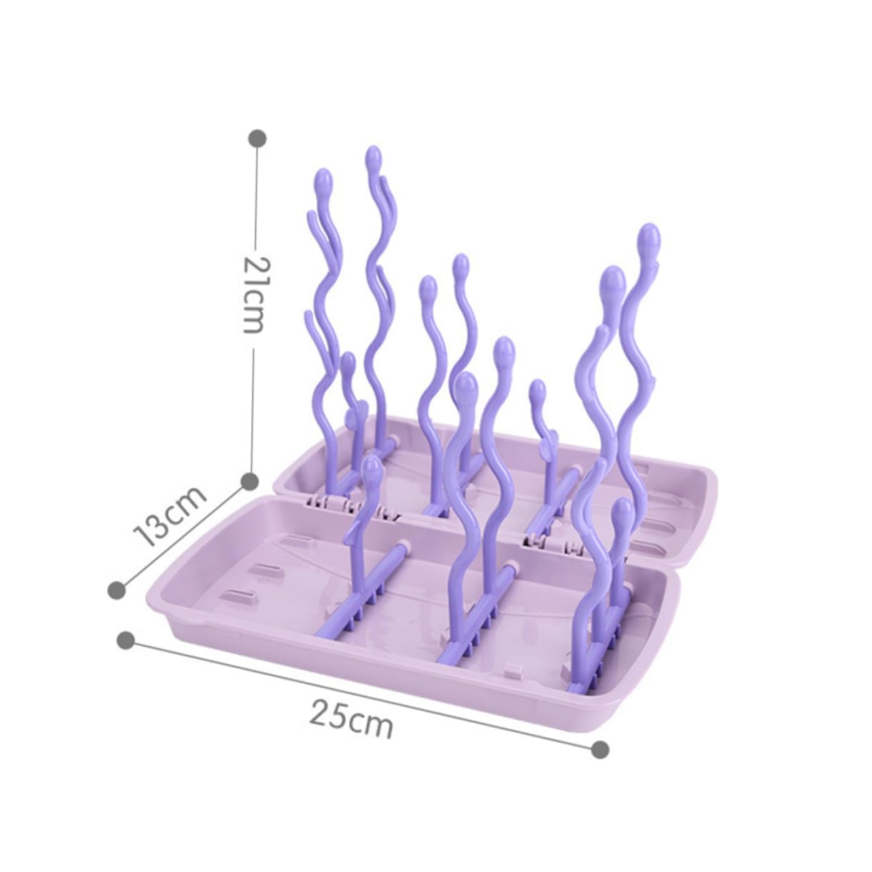 ERINGOGO 1pieza Soporte De Secado De Biberones para Bebés Estante De Almacenamiento para Biberones y Vasos Violeta Fácil De Limpiar y Secado Rápido para Accesorios De Alimentación