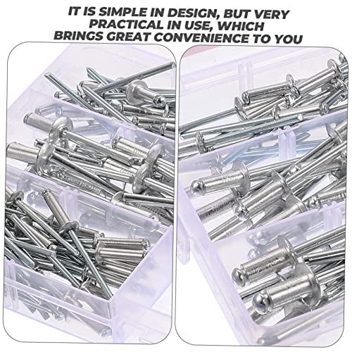 OSALADI 140 Unidades Rebites Cegos Pregos Rebites Núcleo Puxando Rebites Prendedor De Decoração Rebi