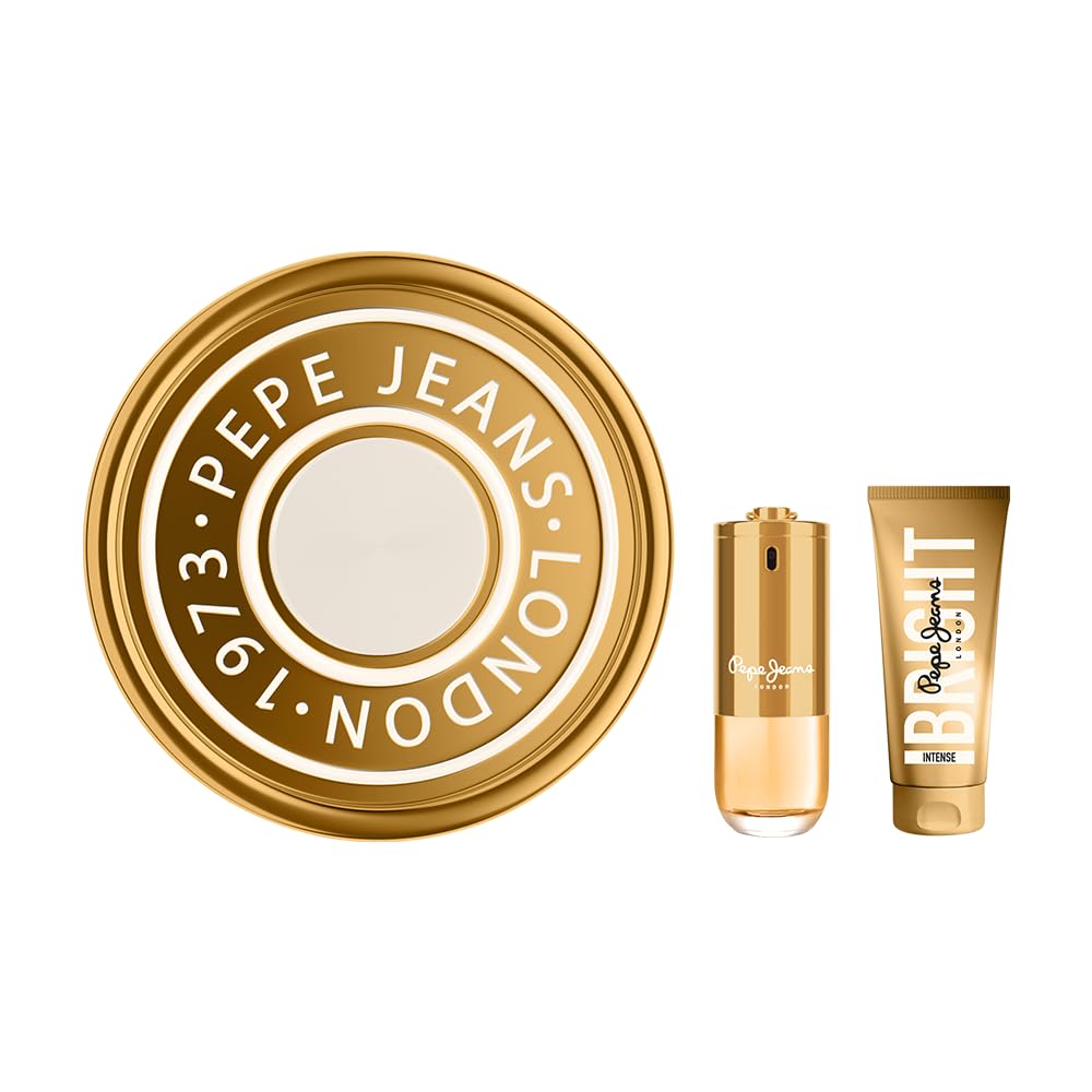 Pepe Jeans Bright Intense For Her Perfumes de Mujer Estuche 2 Piezas | Pack Regalo, Eau de Parfum 80ml y Body Lotion 100ml, Set Fragancia Floral y Oriental