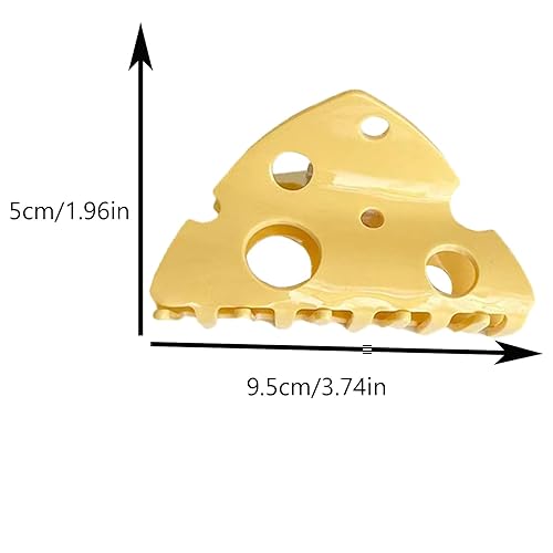 Miniatura 2 de Pinzas de garra de queso, lindas pinzas para el pelo de queso, pinzas de mandíbula para el pelo de postre, pinzas para el cabello con forma de